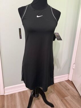 Nike Black Tank Tennis Dress with White Swoosh